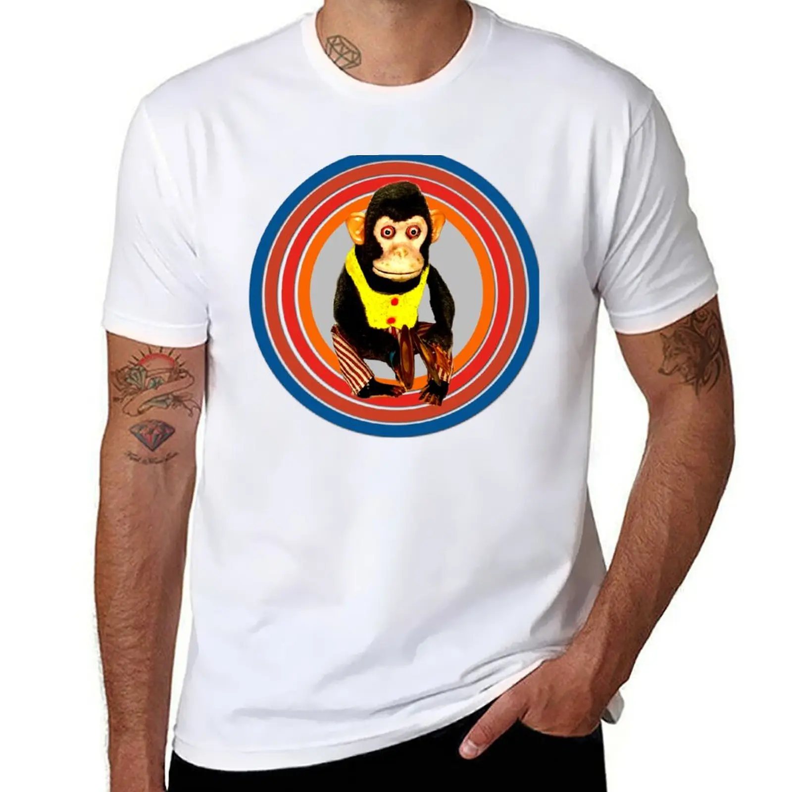 

Cymbal Chimp Toy, Jolly Monkey With Cymbals Vintage Retro T-Shirt t shirt custom print anime tshirt T-shirt