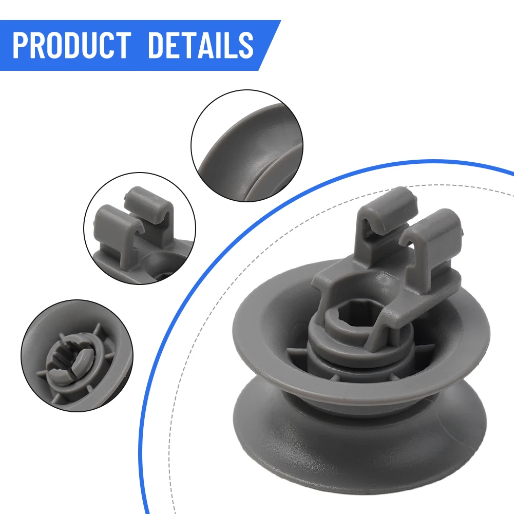 Rouleau de panier pour lave-vaisselle, accessoires de rechange pour appareils ménagers, VERSAL, Bosch, Siemens 611666, 4 pièces