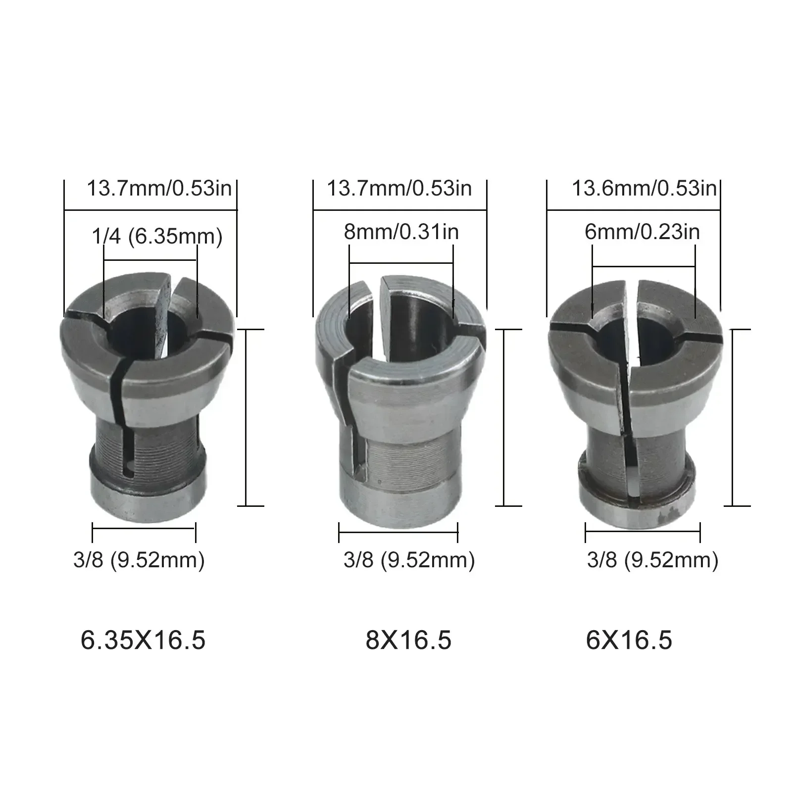彫刻機コレットチャックアダプター超硬チャックチャック変換彫刻トリミングマシンルーターMコレットチャックアダプター