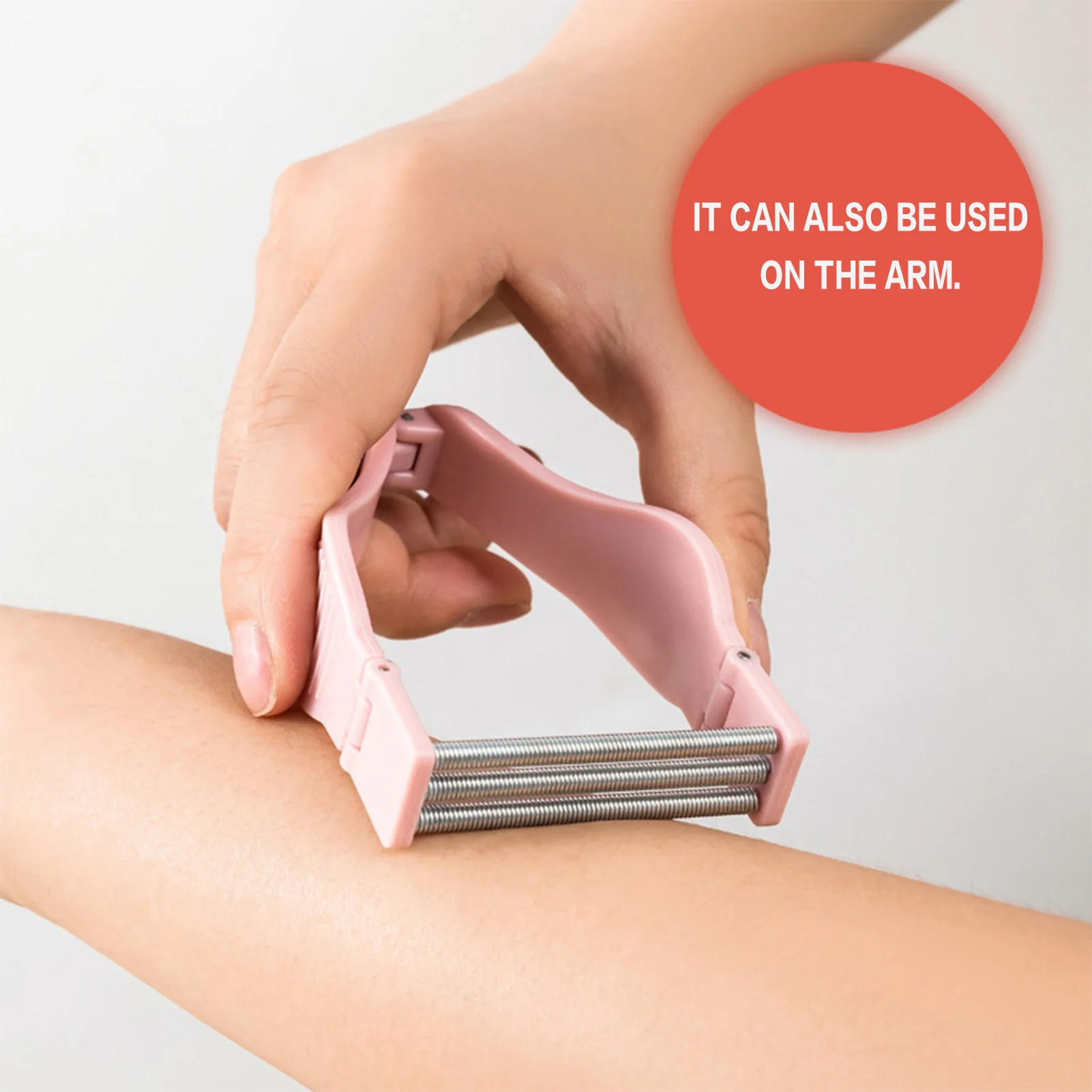 مزيل شعر الوجه بألوان الماكارون، آمن محمول باليد، أسطوانة زنبركية للشعر والشارب والعناية بالبشرة، أداة إزالة شعر التجميل