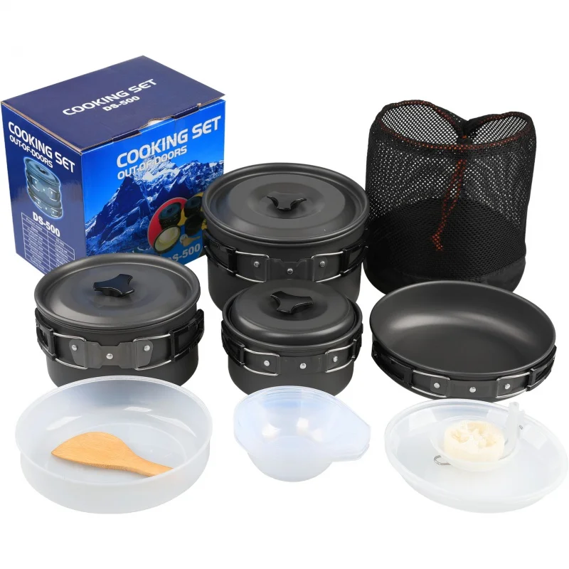 Outdoor Camping Portable Travel 45 People Multi-Functional Picnic Pot Set Large