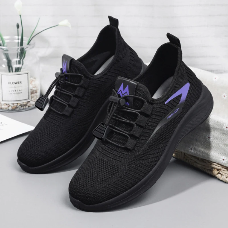 Women's Casual Sports Shoes Lightweight and Breathable Flat Bottomed Fitness Training Shoes Tennis Shoes Versatile for Studen