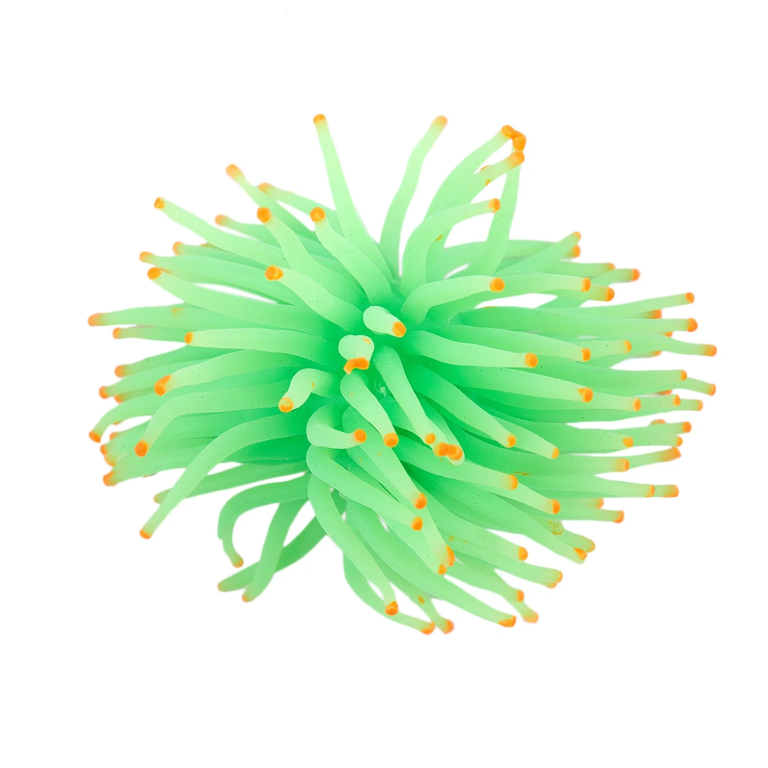 Aquarium Decorative Green Silicone Sea Anemone Fish Tank Ornament