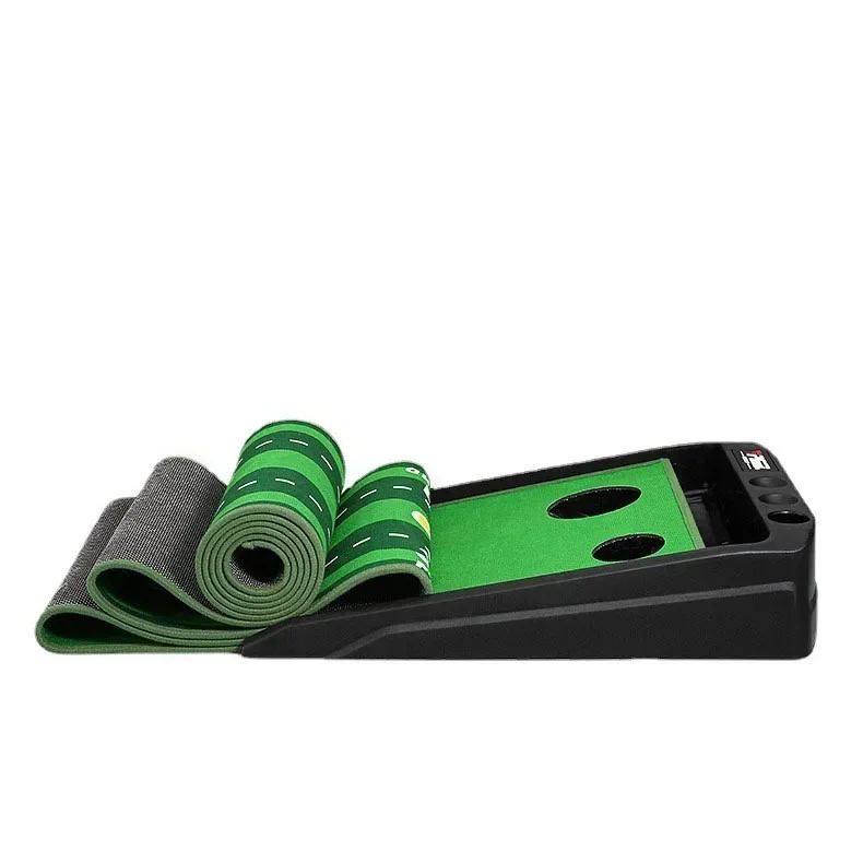 2026 Electric return push rod trainer | Dual hole design+mini golf course, indoor golf training tool