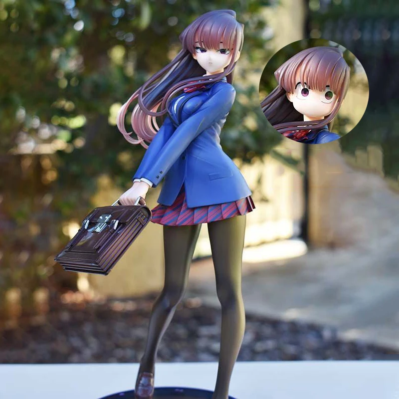 

25cm Kawaii Komi San Action Figure Can't Communicate Anime Figurine School Uniform Shouko Komi Figure PVC Collection Statue Toys