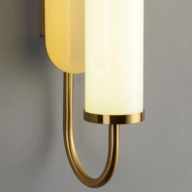 Simple and Creative Bedside Wall Lamp Nordic Light Luxury Corridor Long Strip Lamp Designer Light Luxury Mirror Front Lamp