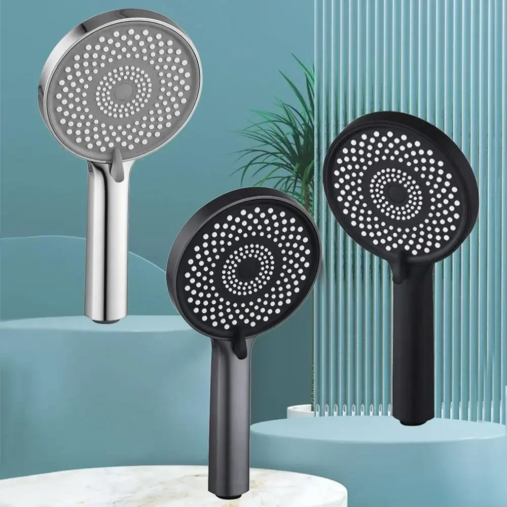 

Adjustable Large Panel Shower Head 3 Modes High Pressure Water-saving Sprinkler Multi-function Handheld Shower Spray Nozzle