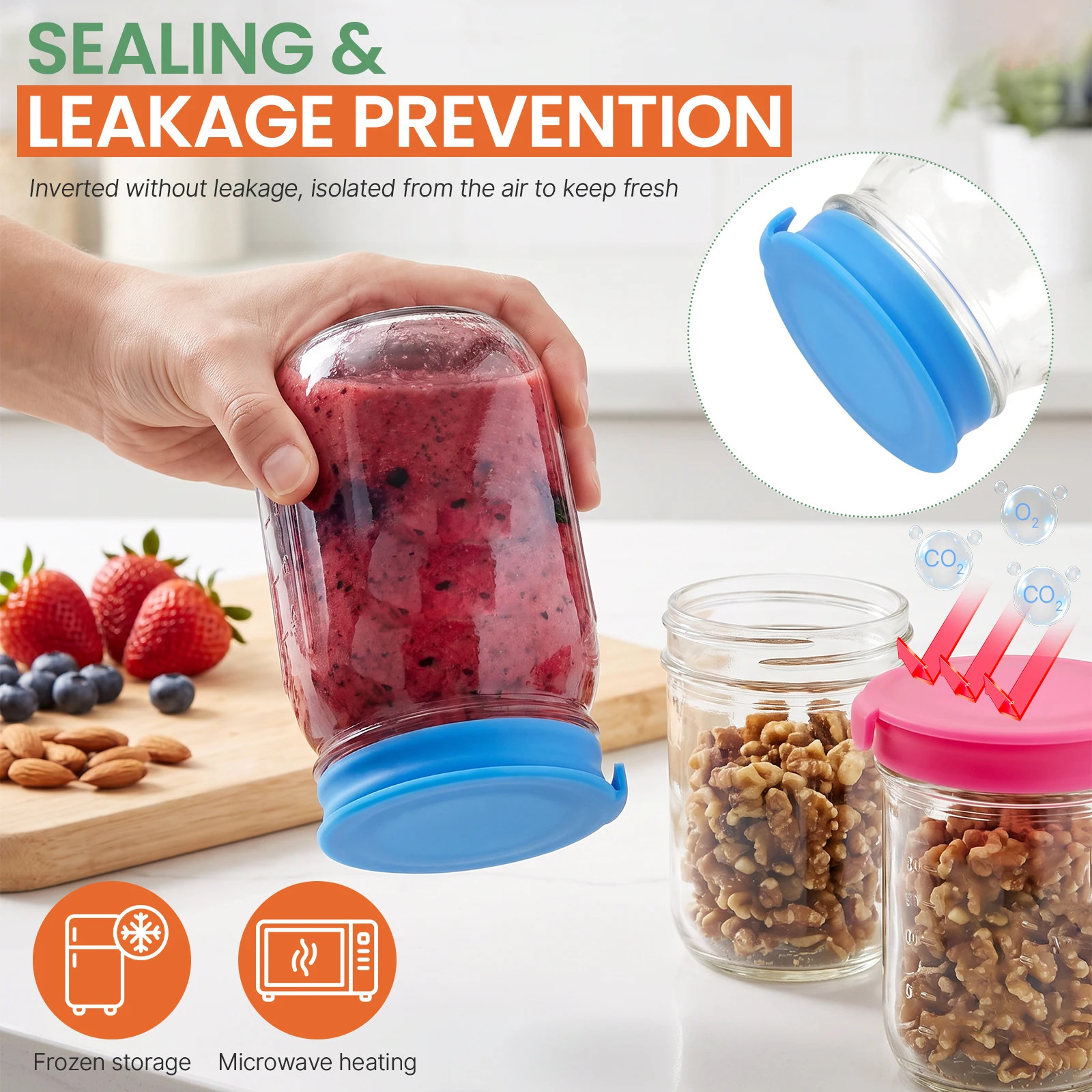 Conjunto de 4/8 Tampas Redonda - Mason Jar 8Oz avaliação e preço