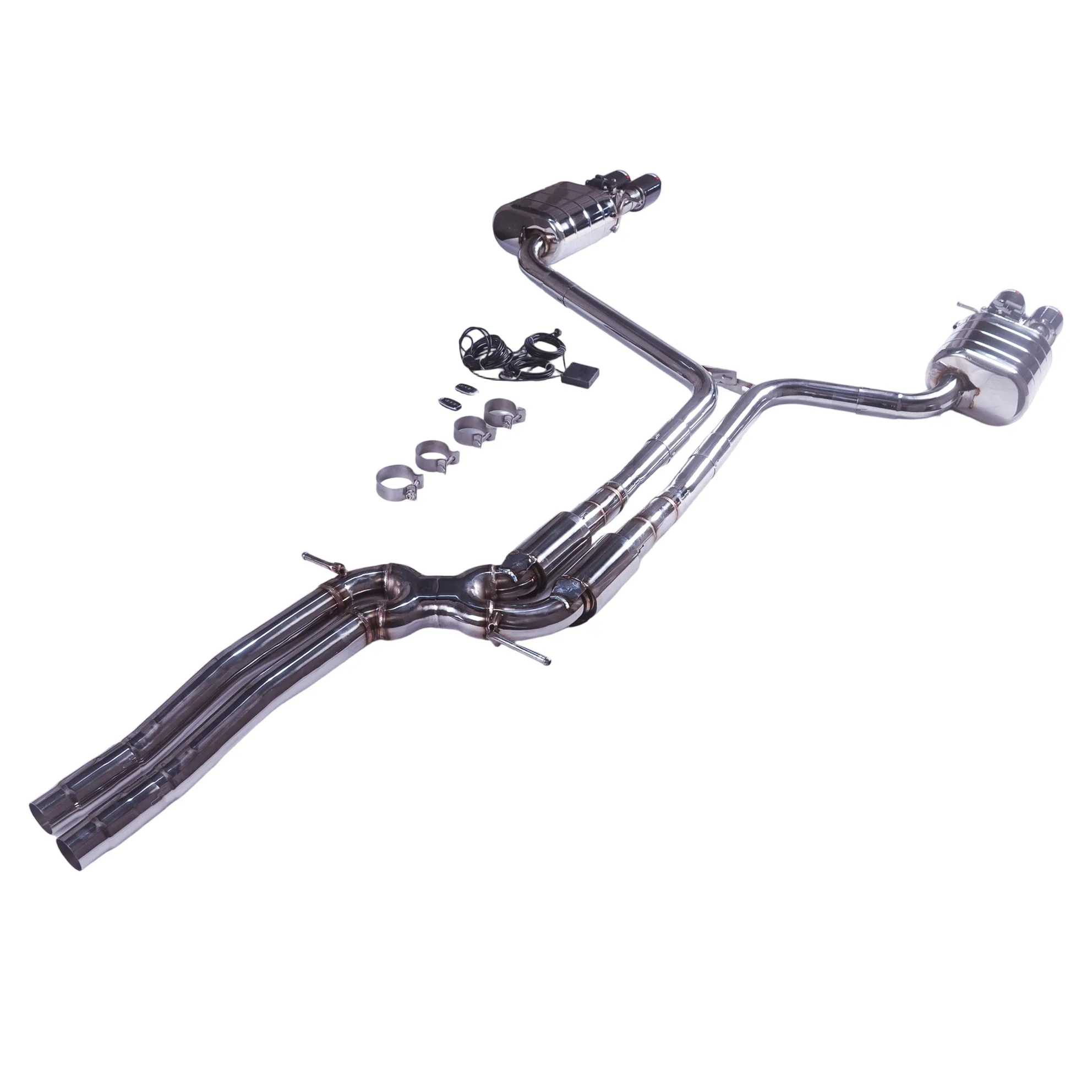 

[Customized Product] Applicable to the exhaust system muffler of the 09-18 Audi S7, S6, S8, C8 3.0T and 4.0T Catback with valves
