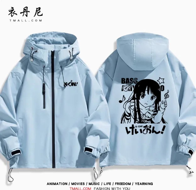 Anime K-ON Akiyama Mio Hirasawa Yui Capuchon Outdoor Jassen Cosplay Herfst Winter student Mannen Vrouwen Jasje Tops