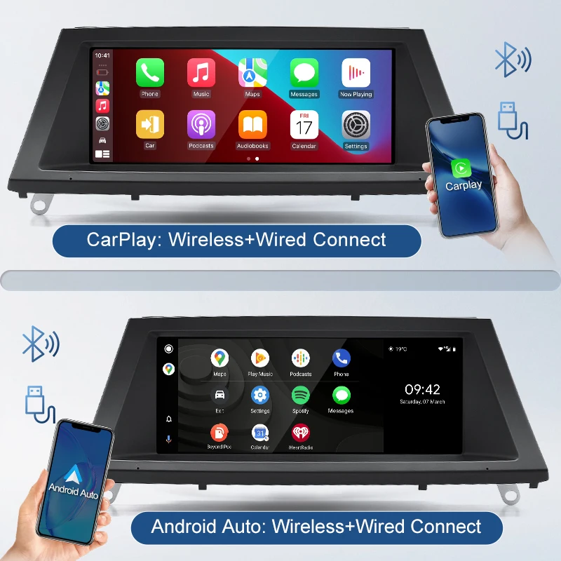 STWEI 2026 New 8.8inch Linux System Wireless Carplay Android AUTO For BMW X5 E70 X6 E71 E72 CCC CIC Players Touch Screen Display