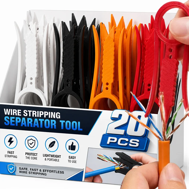 Mini Wire Stripper Ethernet Cable Crimper Separator Portable CAT5 CAT6 CAT7 Network Wire Untwister Tool Plastic Hand Tools Craft