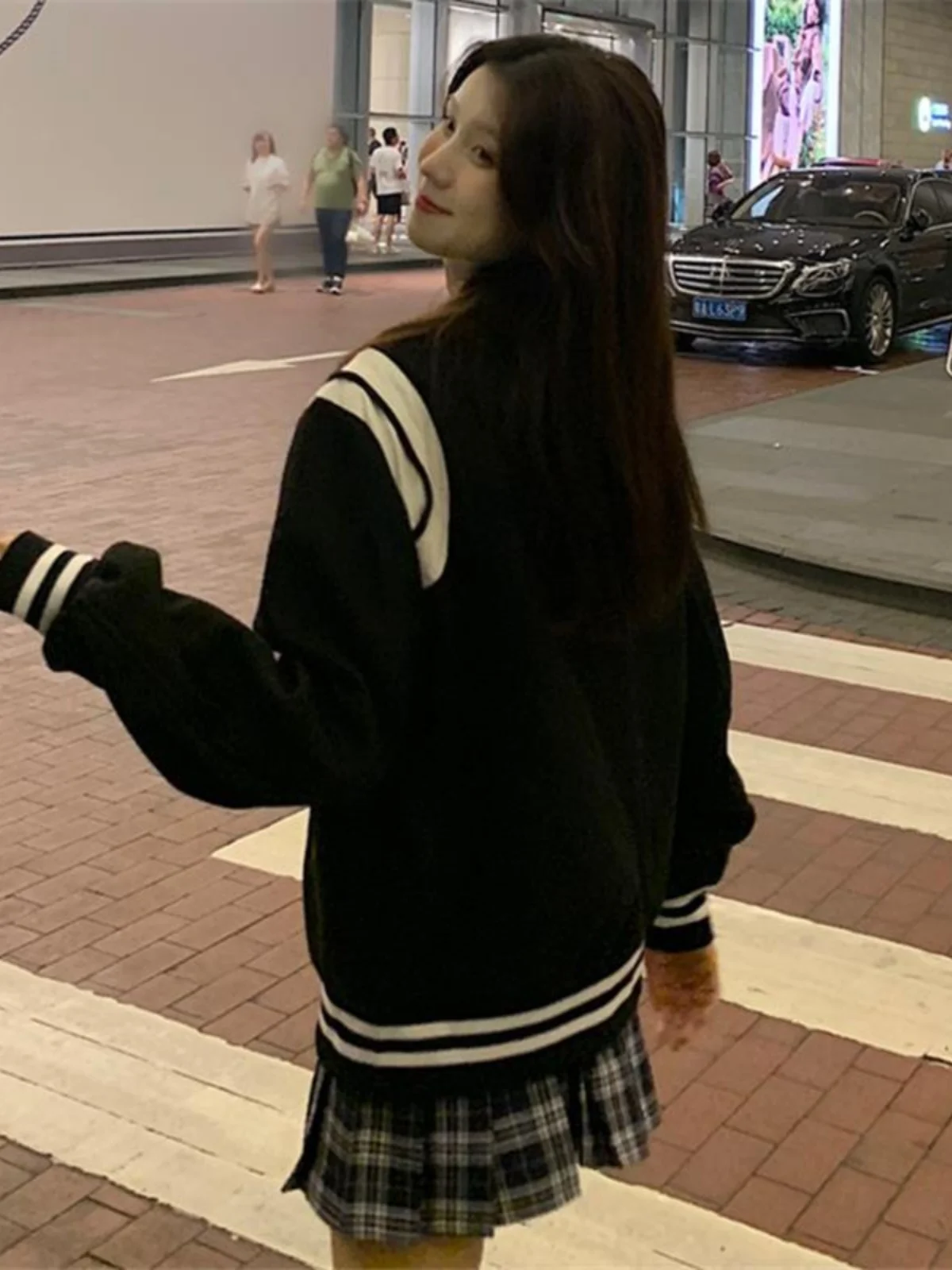 เบสบอลผู้หญิงเจตแคชชวลอเนกประสงค์ย้อนยุคฮ่องกงสเลฤดูใบไม้ผลิฤดูใบไม้ร่วงใหม่อินเทรนด์เวอร์ชั่นเกาหลีหลวมพอดีติดกระดุม