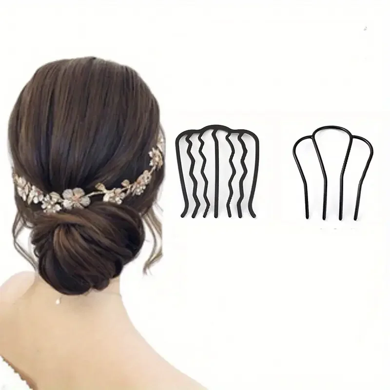 8 قطع-مجموعة-الحد الأدنى-u-shapod-barrette-vintage-hair-barrette-stick-الطراز الفرنسي-الشعر المتموج-الجانب-مشط-إكسسوارات الشعر-هدية