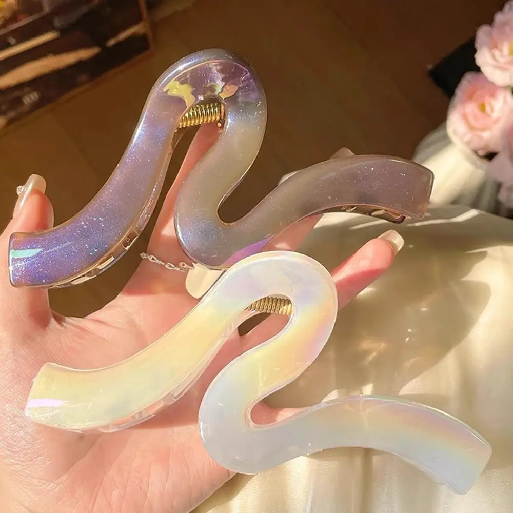 

Korean Hair Clips Female Fashion Plastic Shark Clips Hawaiian Hair Claw Irregular Hairpin Barrettes Girls Beach Hair Accessories