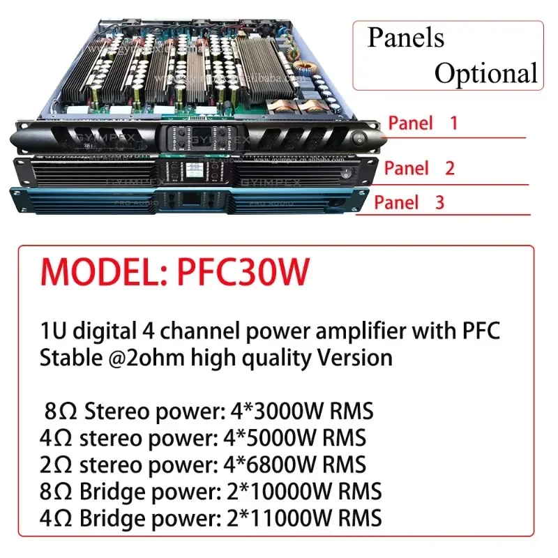 

exquisite craftsmanship1U Digital 4-Channel Digital Power Amplifier