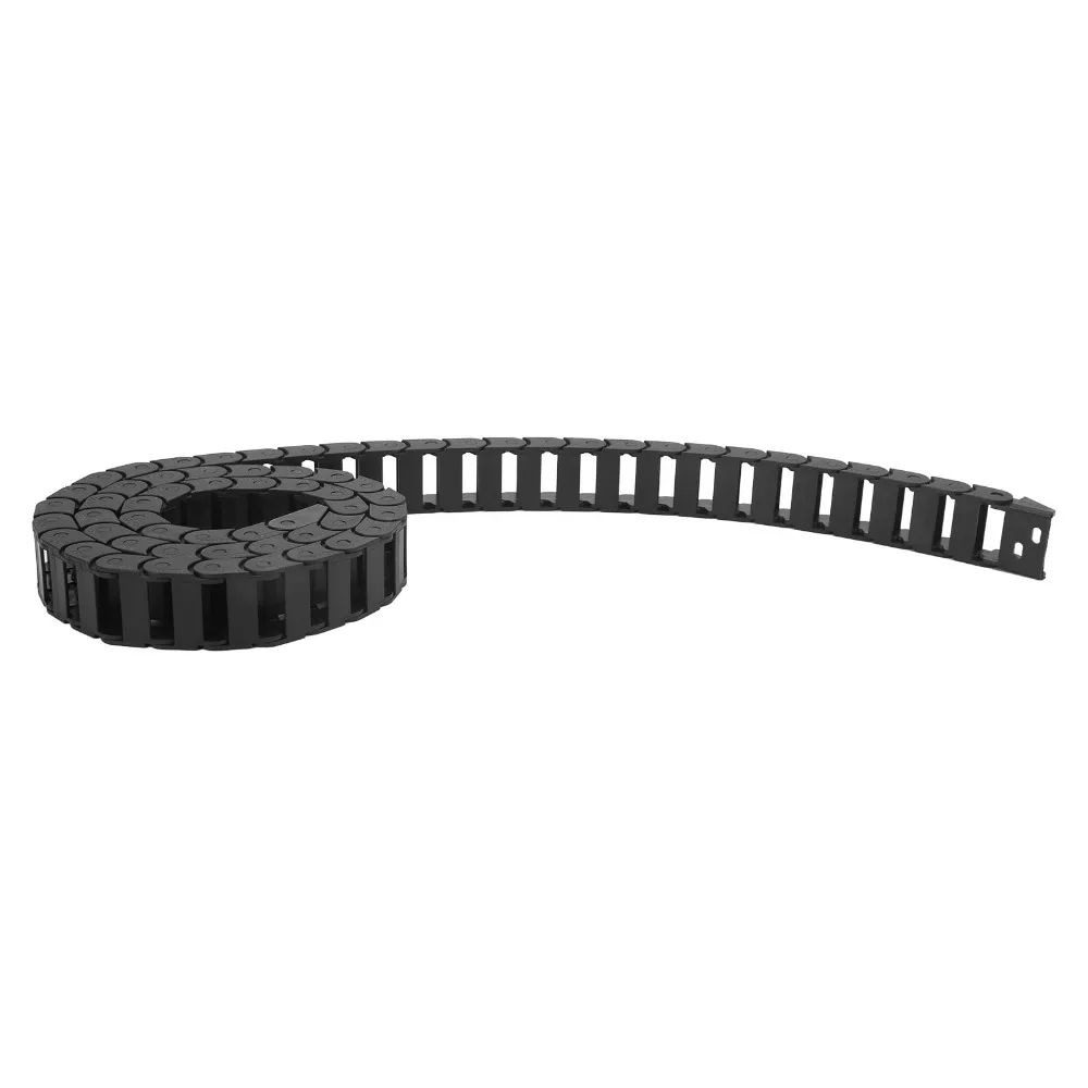 Durable Black Wire Carrier Chain 10mm x 20mm 1M Length Drag Chain Cable Wire Carrier Automation Systems