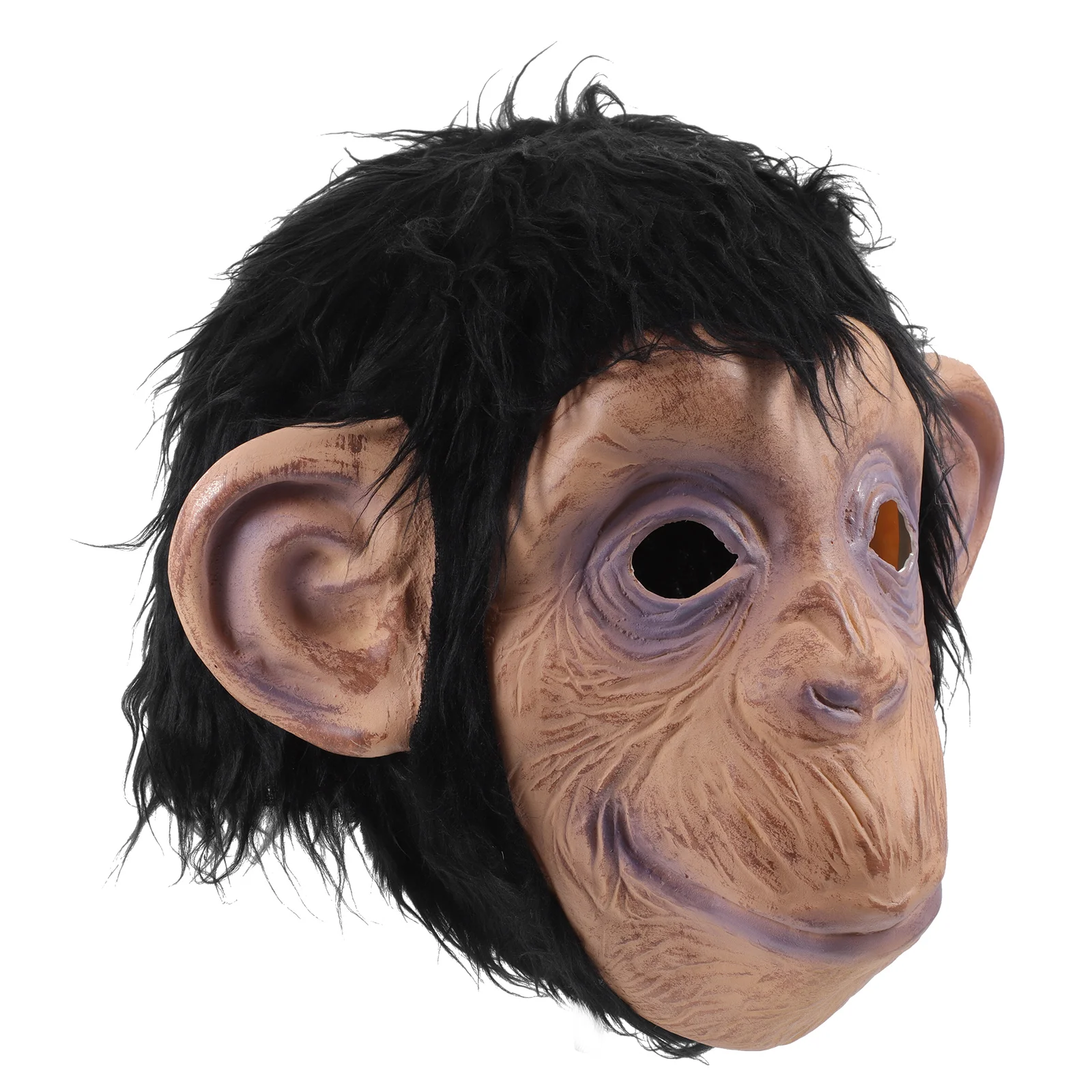 

Orangutan Mask Head Cover Halloween Masks Animal Realistic Monkey Emulsion Funny
