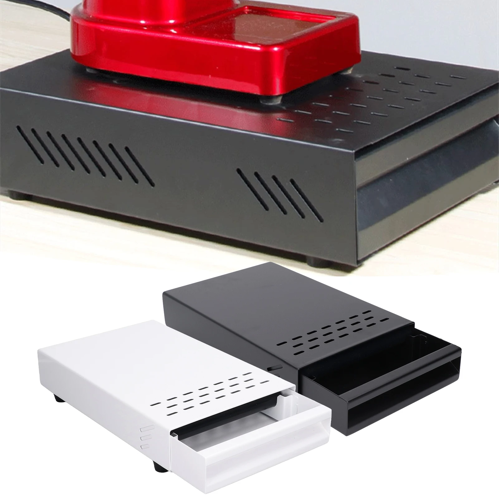 

Coffee Knock Box Stainless Steel Coffee Residue Powder Box Heavy Duty Thickened Save Space for Office