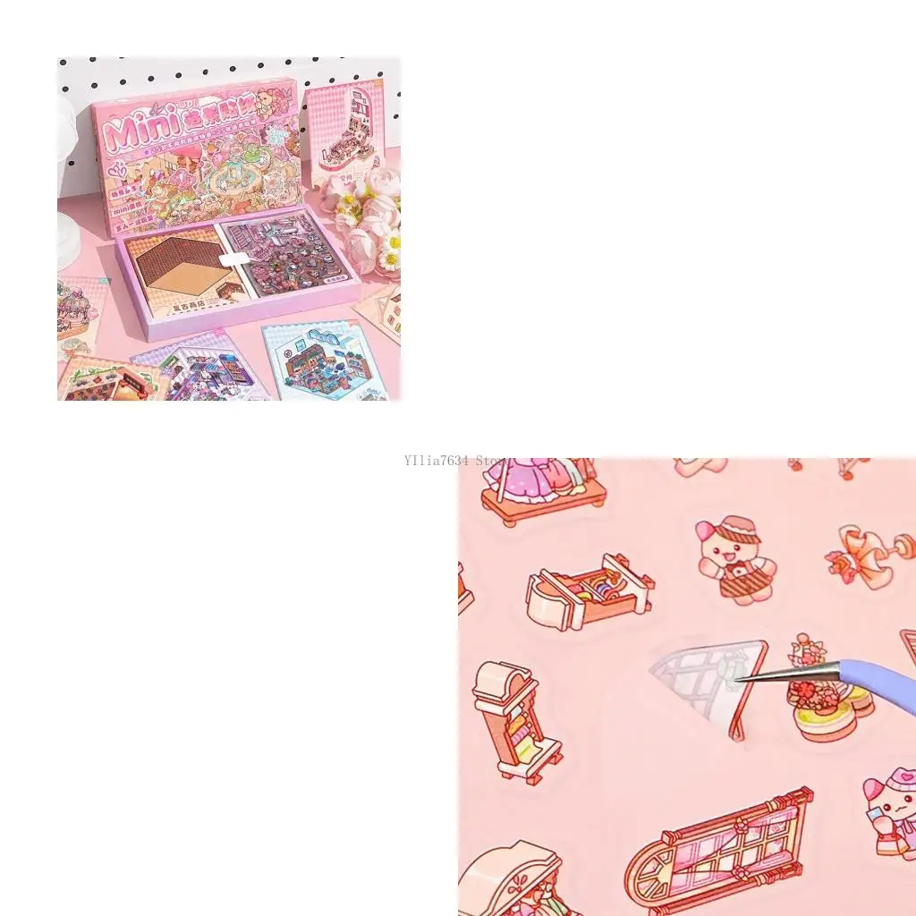 

Мультфильм миниатюрная наклейка с маниазмом миниатюрная сцена наклейка для скрапбукинга