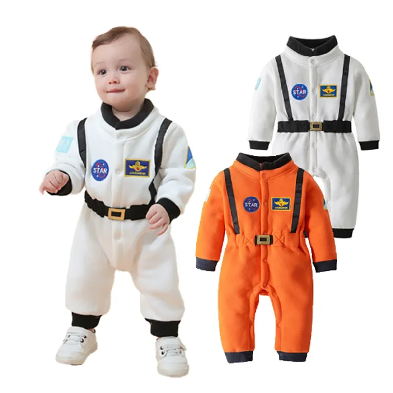 

Astronaut Costume Space Suit Rompers for Baby Boys Toddler Infant Halloween Christmas Birthday Party Cosplay Fancy Dress