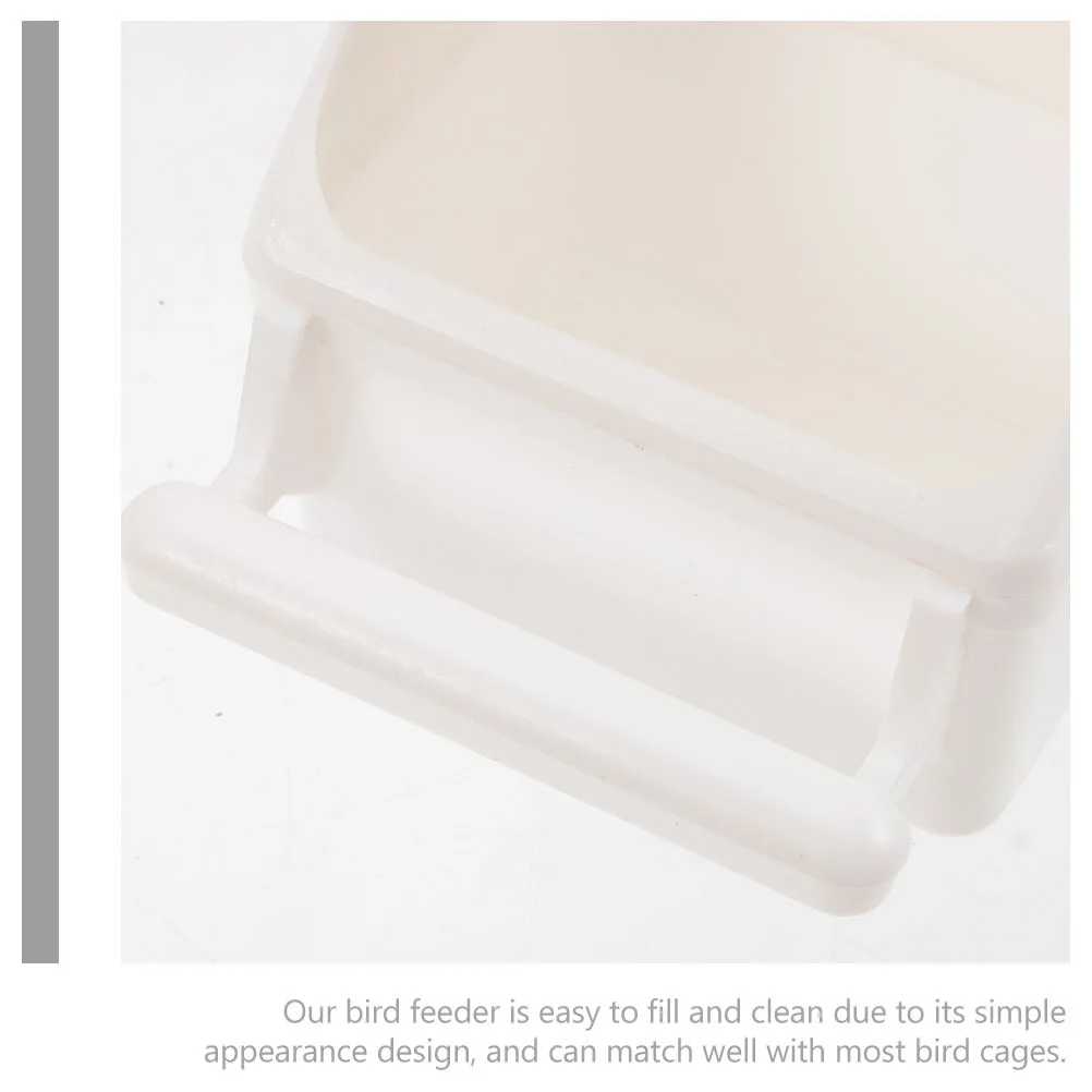

3Pcs Bird Cage Feeder Set Sturdy Plastic Parakeet Feeder for Bird Food Container Multi-Use Pet Feeding Supply for Cockatiel