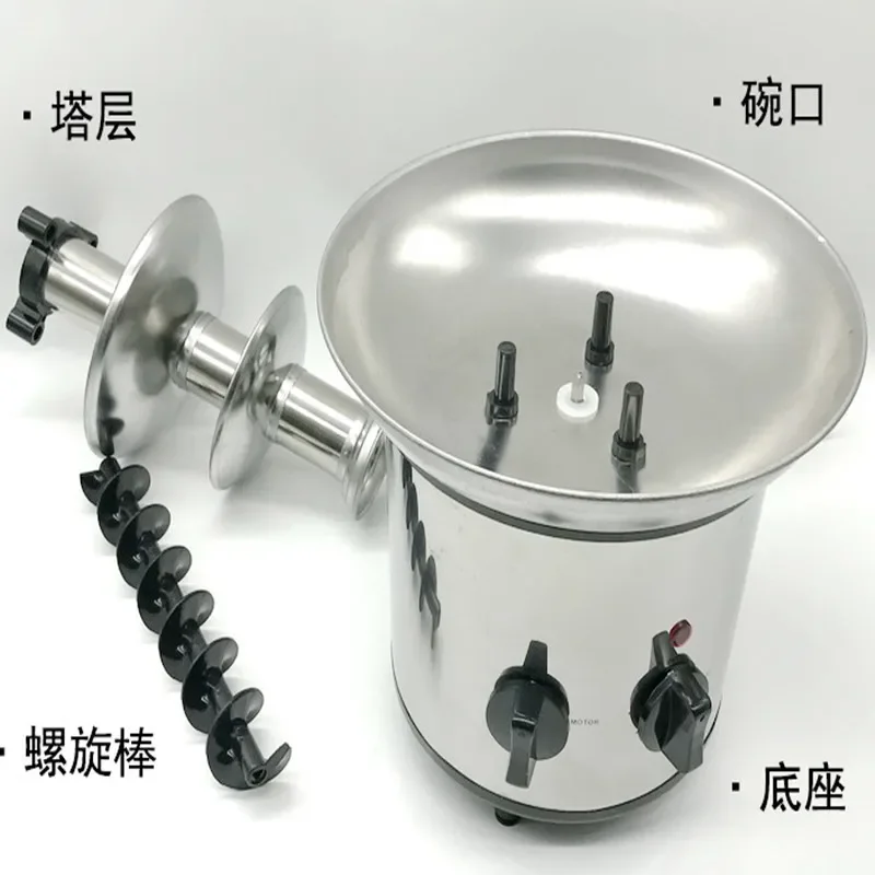 110V/220V 4 Tier Chocolate Fountain Machine for Baking Hotel DIY Melting Chocolate Waterfall C