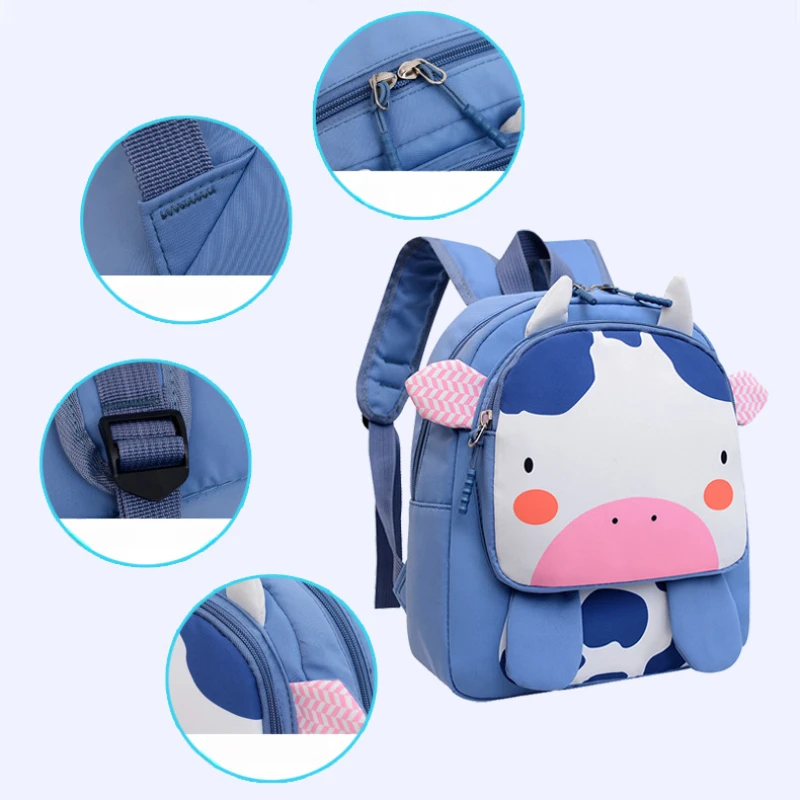 Kindergarten Fashion Cartoon Three Dimensional Schoolbag Leisure Children\'s Backpack Large Capacity Boys and Girls\' Snack Bag