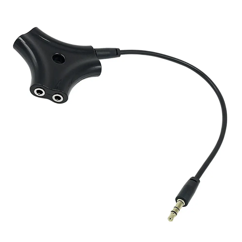 1 to 5 Way 3.5mm Headphone Splitter Audio Signal Cable 1 Meter Long Black Stereo Adapter for Sharing Music with Friends