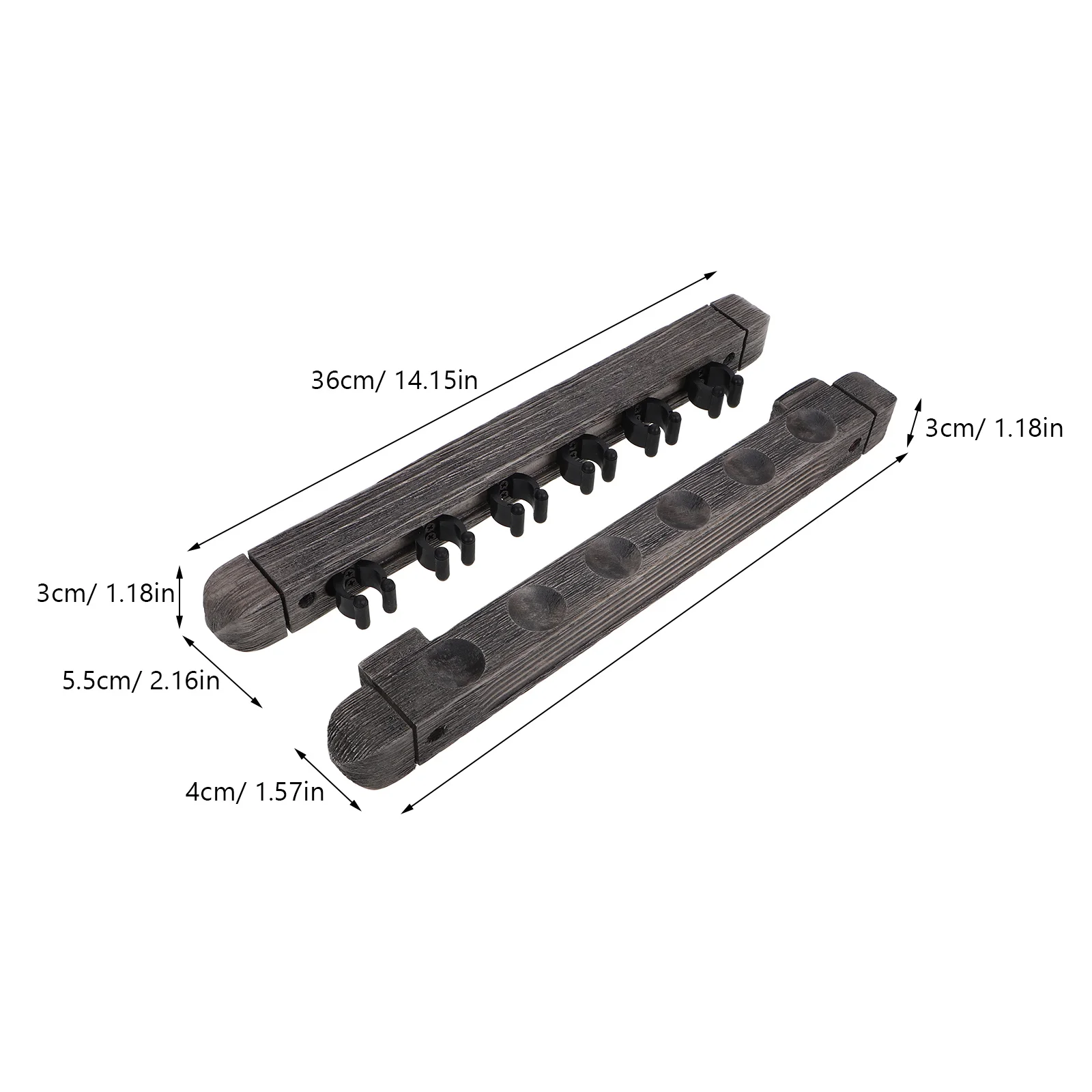 1 مجموعة خشب متين الحائط تجمع جديلة حامل أرفف البلياردو جديلة حامل لعبة غرفة بركة عصا حامل مُنظِم جدار جبل