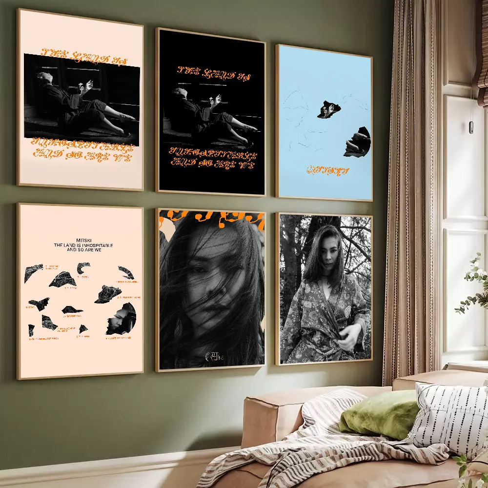 Singer Mitski Miyawaki Poster Prints Artwork festival Bedroom Club living room Home Deco