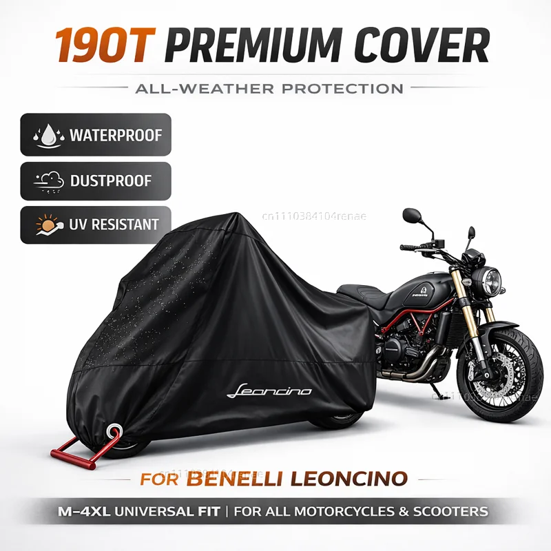 

Чехол для мотоцикла Benelli Leoncino 500/LeonineX 190T, водонепроницаемый, пылезащитный, с защитой от ультрафиолета, всесезонный
