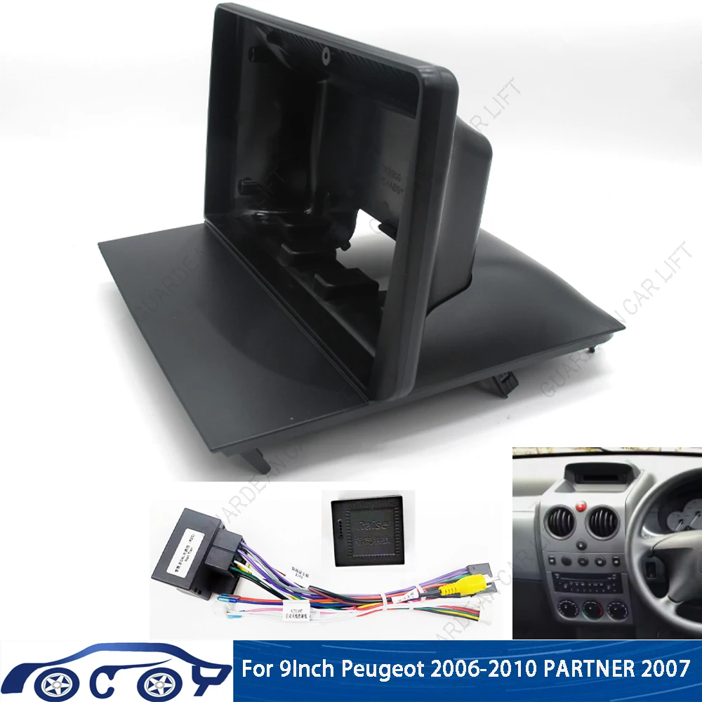 

9-дюймовый автомобильный радиоприемник для Peugeot Partner Origin 2000-2010 Android стерео плеер 2 Din головное устройство панель приборная панель с кабелем
