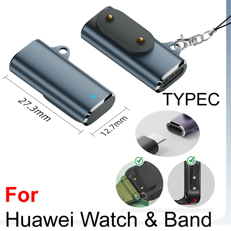 USB TYPE-C شحن مغناطيسي أنثى 90 ° كابل محول بيند لهاتف هواوي هونور Smart Wtch FitEdition Kids 5/4 Pro/5/4x Band 9 8 7 6 #2