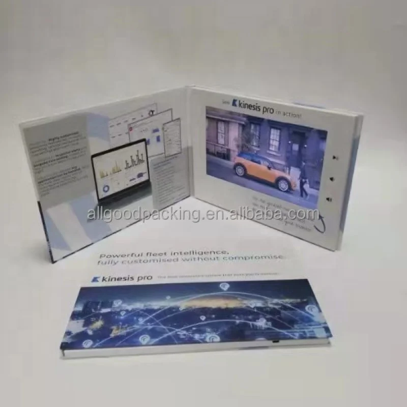 custom.Custom Promotional Digital a5 inch Hardcover lcd Video Book Brochure For Advertising