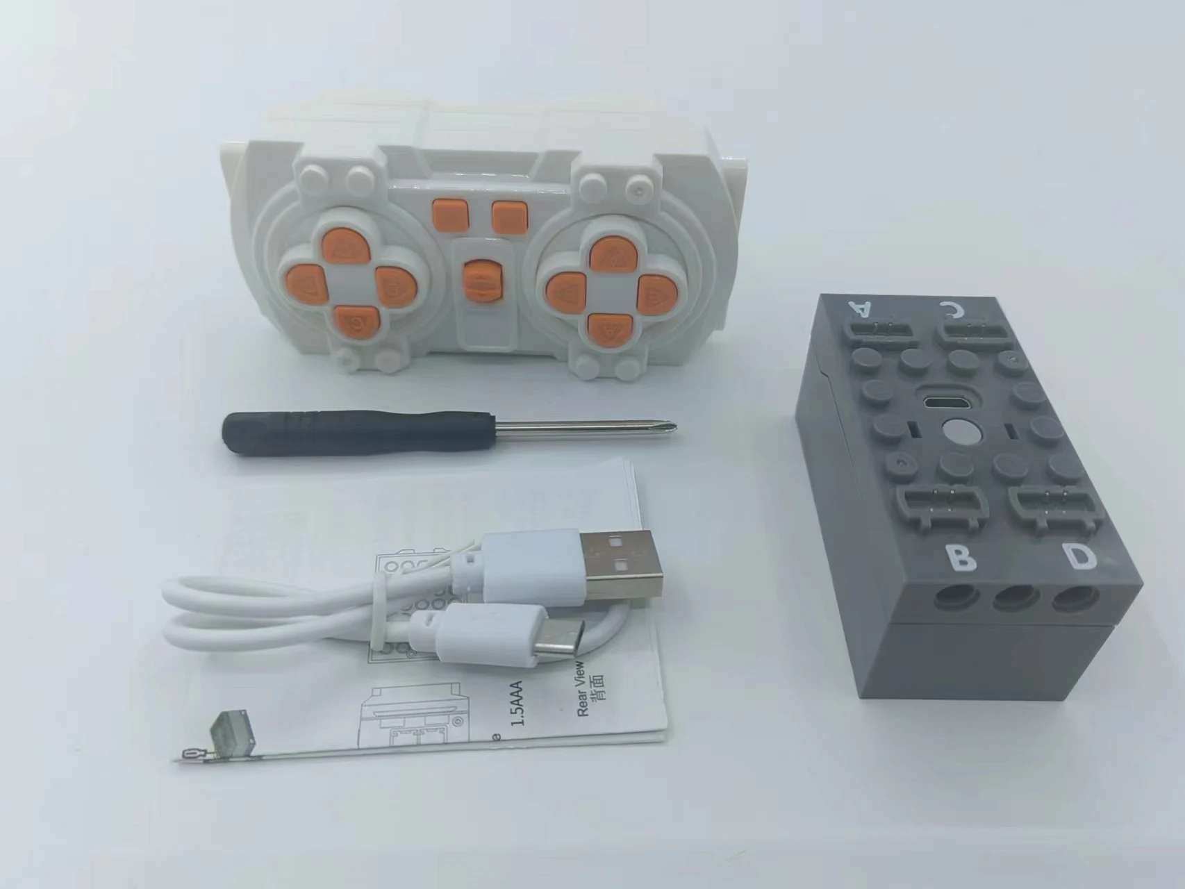 2.4G 블루투스 리튬 배터리 전원 팩 APP 모듈 DIY 13100 빌딩 블록 벽돌 원격 제어 키트 
