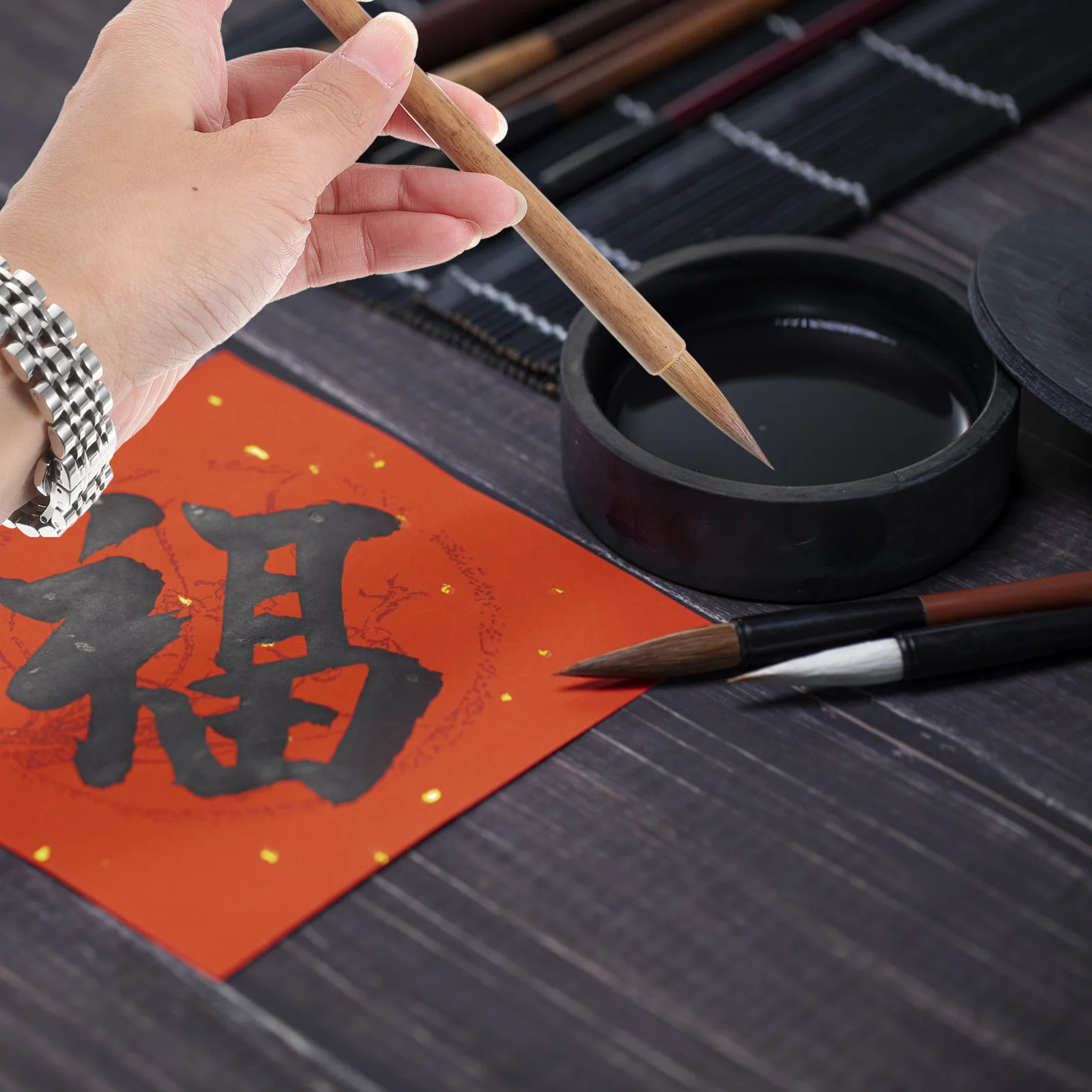 

3 шт., ручка-кисть для водной каллиграфии, портативный дизайн, удобная ручка, подходит для практики письма, рисования, кисть для каллиграфии