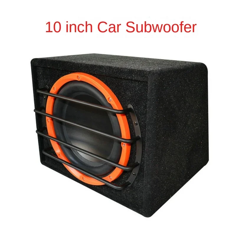 

10 Inch Active Trapezoidal Overweight Car Audio Subwoofer 12V High-power Car Audio System