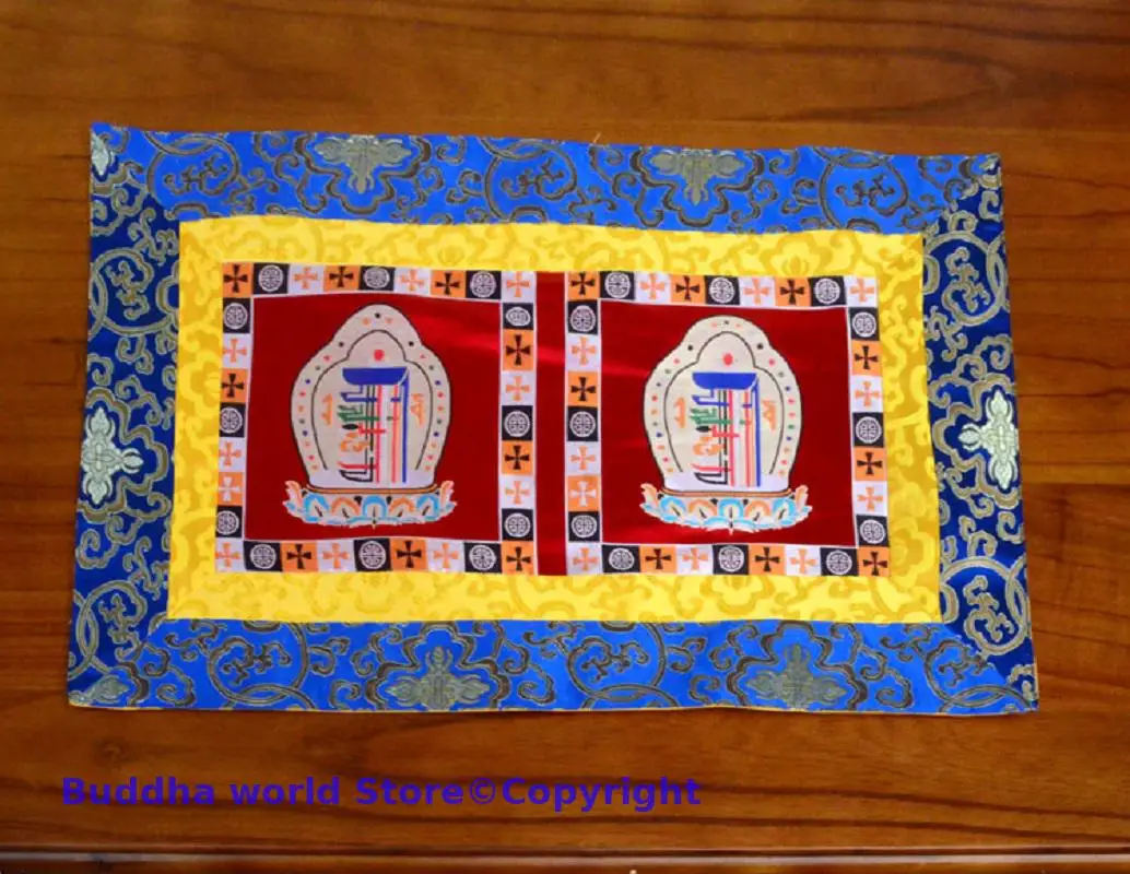 50% OFF Buddhism decoration Tibet family home Temple Altar Auspicious Table cloth mat Cushion for holy Worship Buddha statue