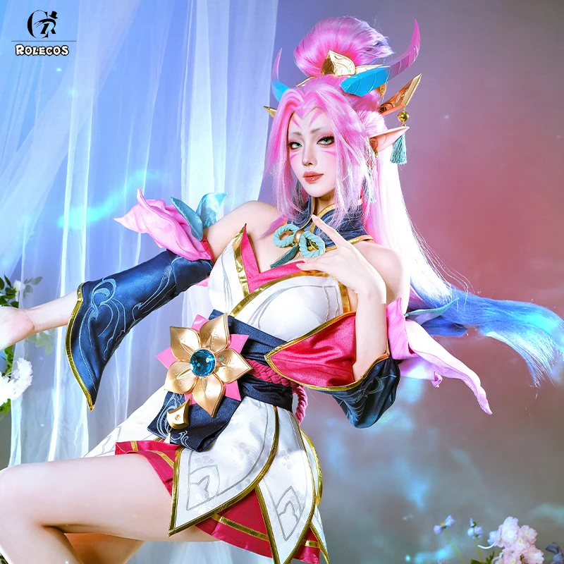 ROLECOS Game Lol Spirit Blossom Zyra Cosplay Costume Zyra Sexy Dress Halloween Women Dress Uniform Fullset Outfit view 3
