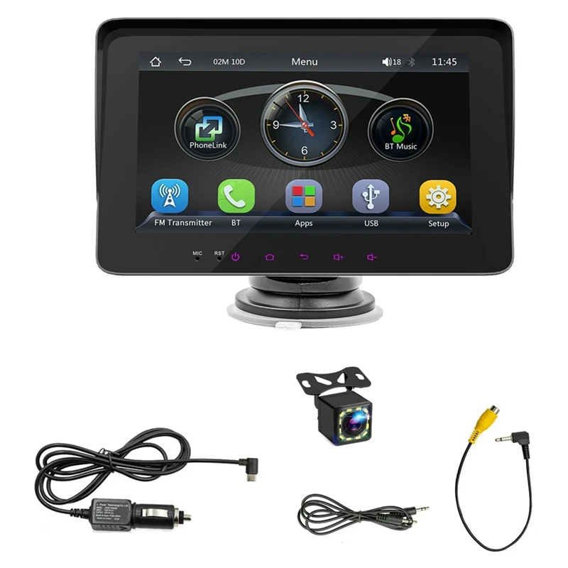 Wireless Carplay Android Auto, Portable Touch Screen Automatic Multimedia Player, Car Stereo With Mirror Link/Bluetooth Durable