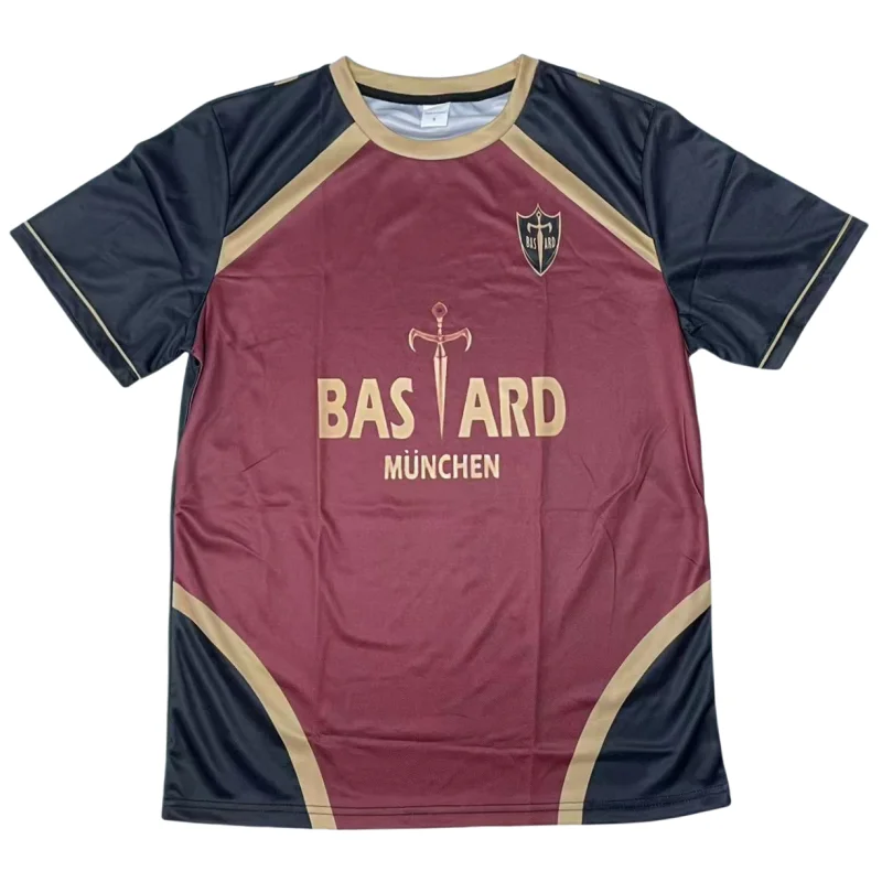 Anime azul bloqueio kaiser camisa cosplay trajes bastardo munchen camisa de futebol michael kaiser treinamento de futebol camiseta impressão 3d