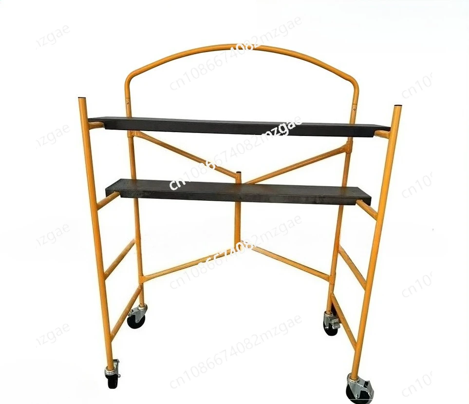 منصة رفع سقالة مجلفنة قابلة للطي من Hot Dip محمولة مع سقالة سميكة بعجلات