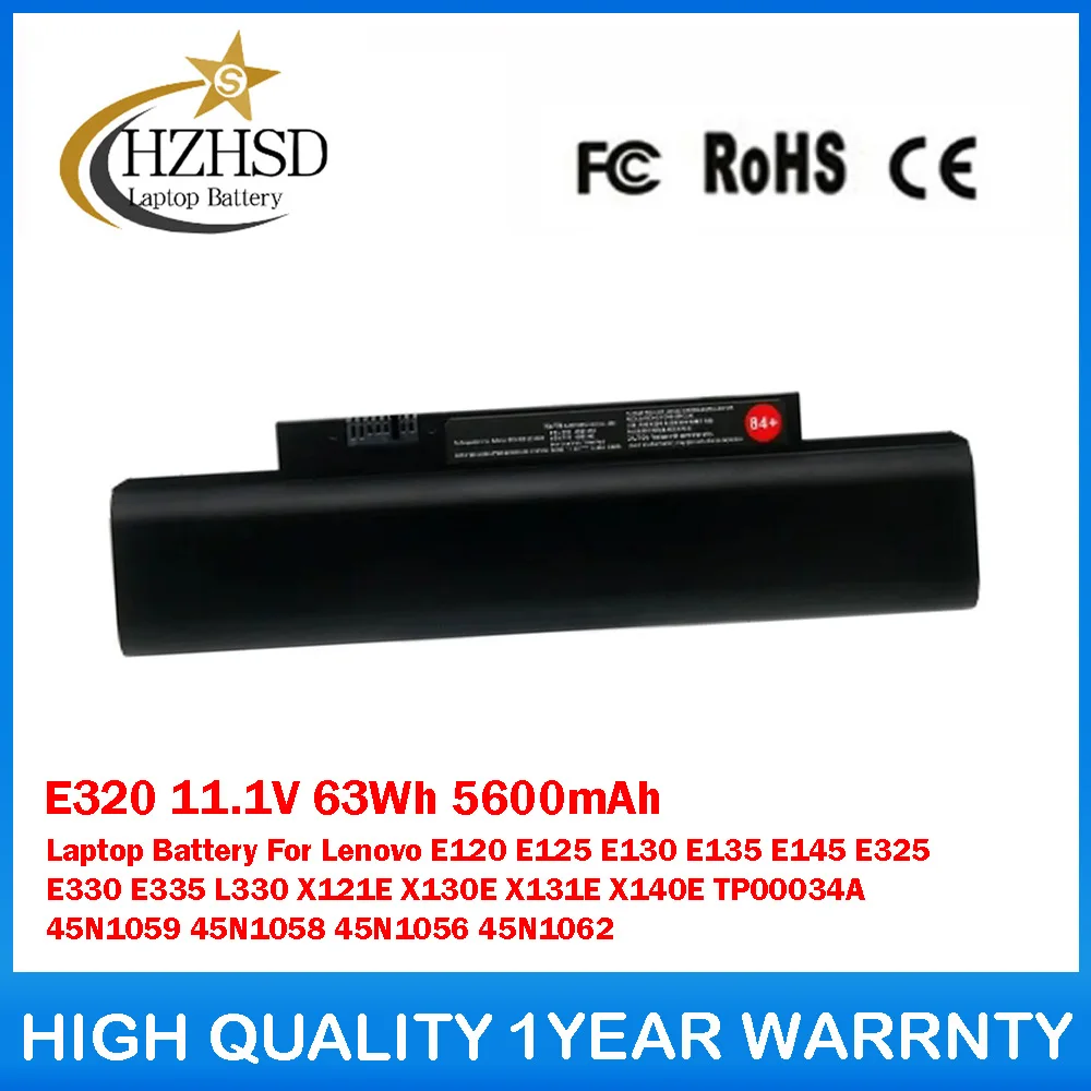 

E320 11.1V 63Wh 5600mAh Laptop Battery For Lenovo E120 E125 E130 E135 E145 E325 E330 E335 L330 X121E X130E X131E X140E TP00034A