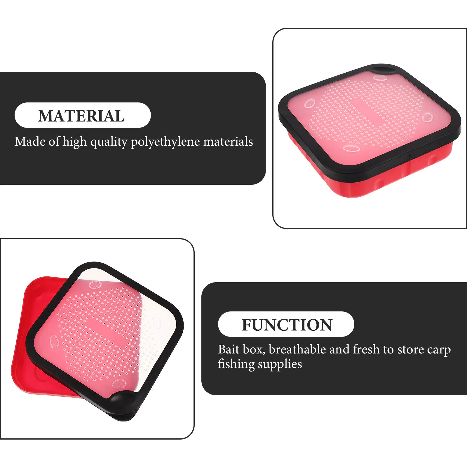 

Breathable Bait Box Multi-Function Lures Box Portable Tackle Organizer Storage For Fishing Accessories Outdoor Sealing