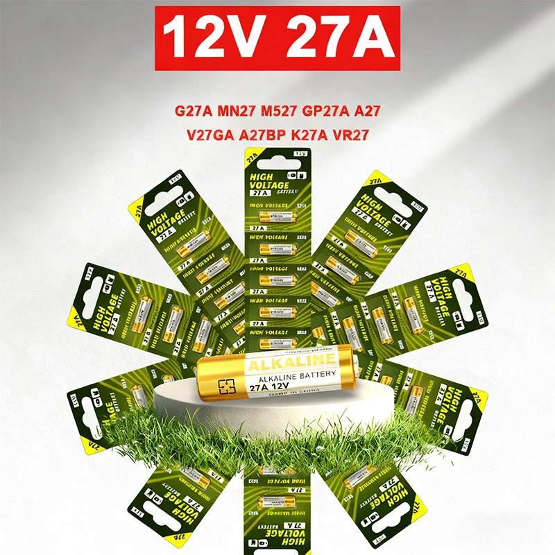 12 فولت A27 بطارية قلوية 27A G27A MN27 MS27 GP27A L828 V27GA Alk27A A27BP K27A VR27 R27A للتحكم عن بعد #1