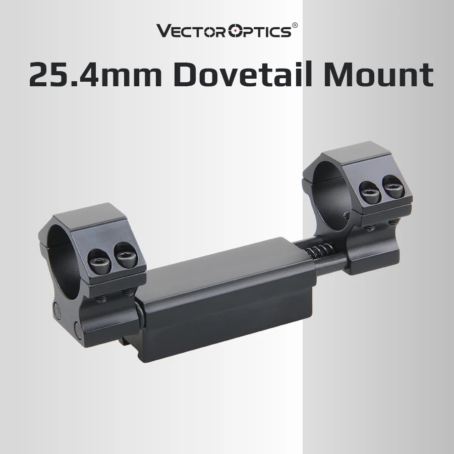 Vector Optics 25.4Mm One Piece Zero Recoil Weaver Mount Fit 21Mm Weaver Rail with Reocil Spring Buffer System for Hunting Scope