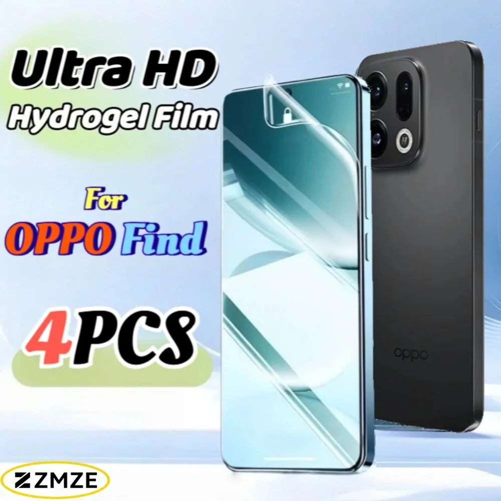 3er-Pack für OPPO Find X9 Ultra X9+ X9S Pro X8S X8S+ X8 X8 Ultra X9 X9 Pro Serie HD Glänzende Hydrogel-Folie Displayschutzfolien