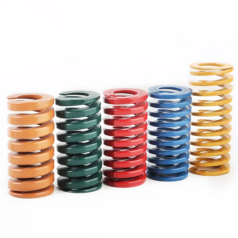 1-10pcs OD 8mm Mold Spring Compression Spring Loading Die 5-type ID 4.1/4.3/4.5mm Length 10-300mm Yellow/Blue/Red/Green/Brown