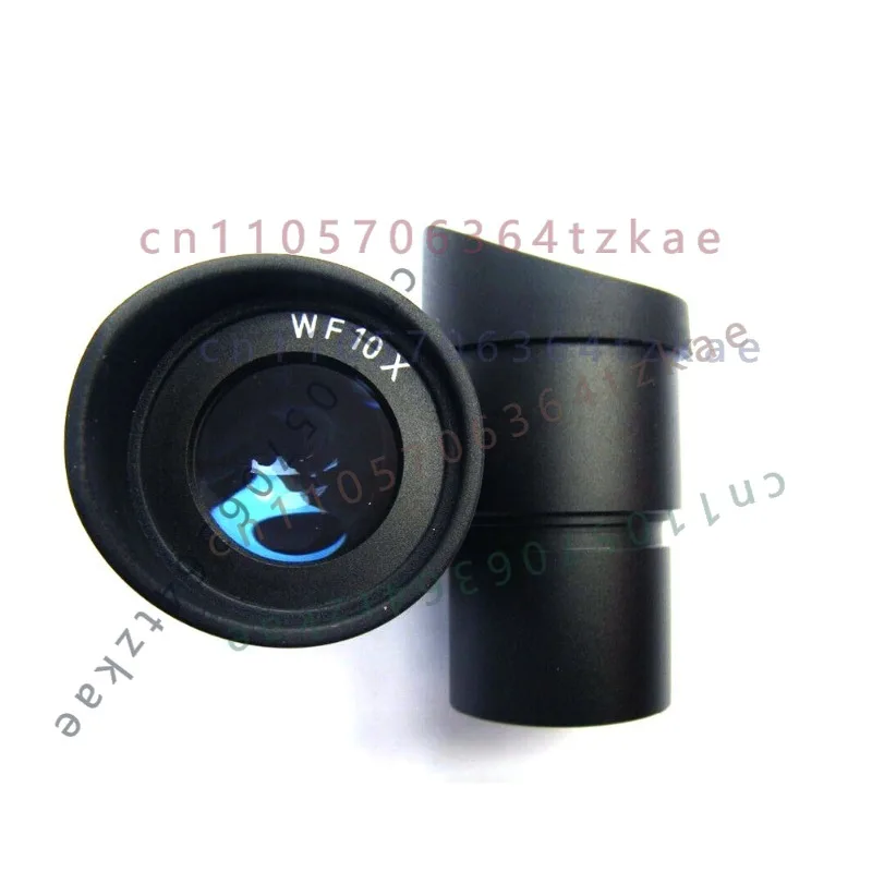1 Pair WF10X/20 Wide Angle Microscope Eyepiece 30mm Mount With Rubber Eyeguards Biological Observation Optical Parts